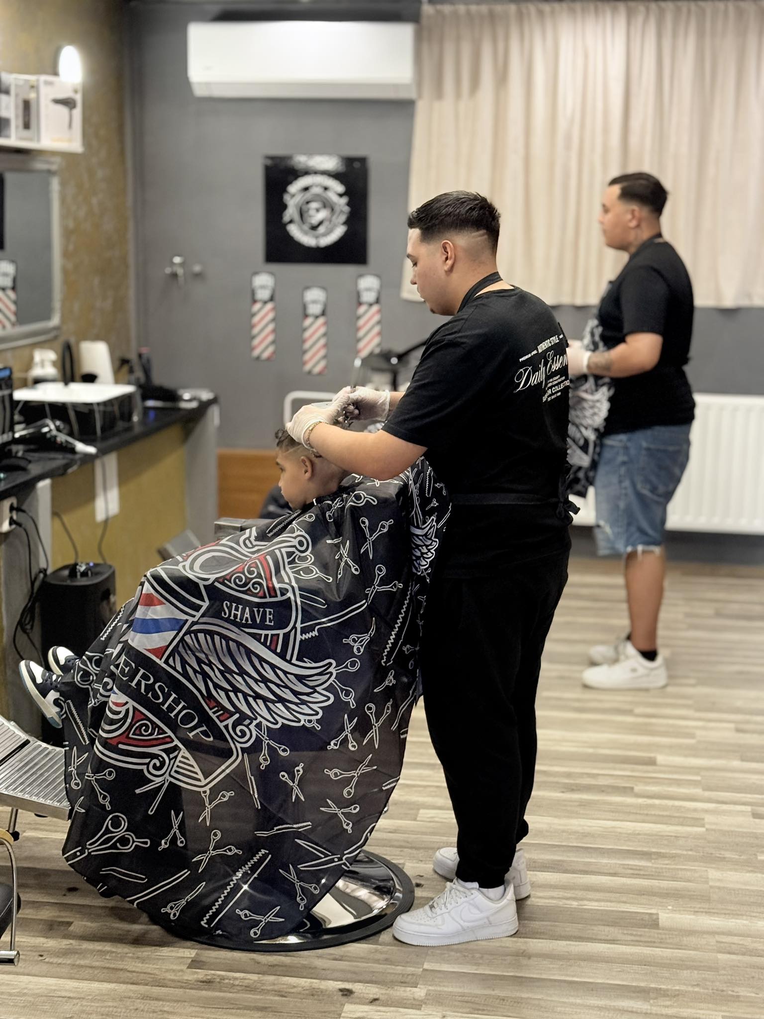 Profesionální barbershop prostředí