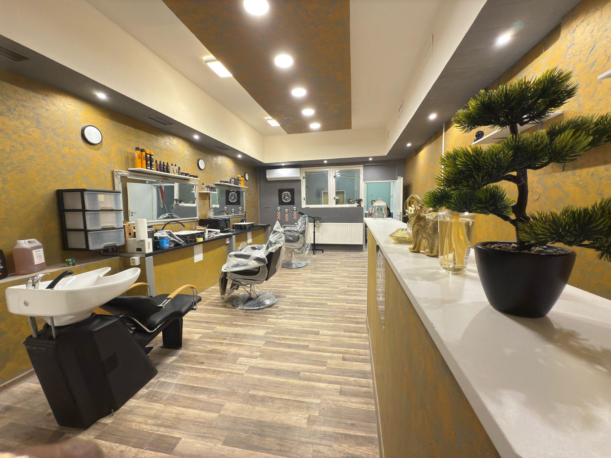 Barbershop interiér a atmosféra